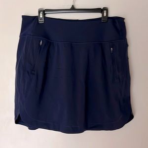 Athleta Fairway Golf Skort 18 Size XL Dress Navy